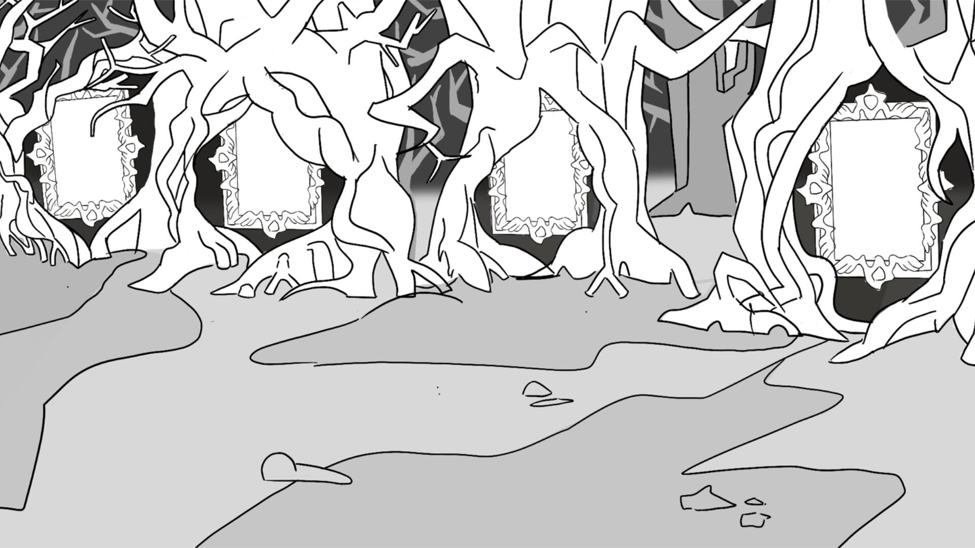 Animation layout created for a fan animated based off 'The Owl House' by Dana Terrace named 'Hunter's Nightmare'