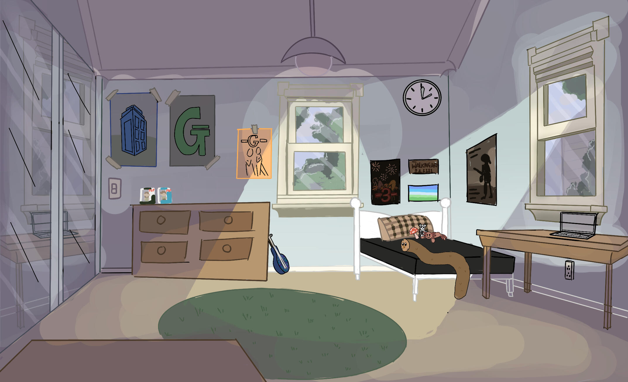 Coloured background based off of animation layout for 'Sproutbound'