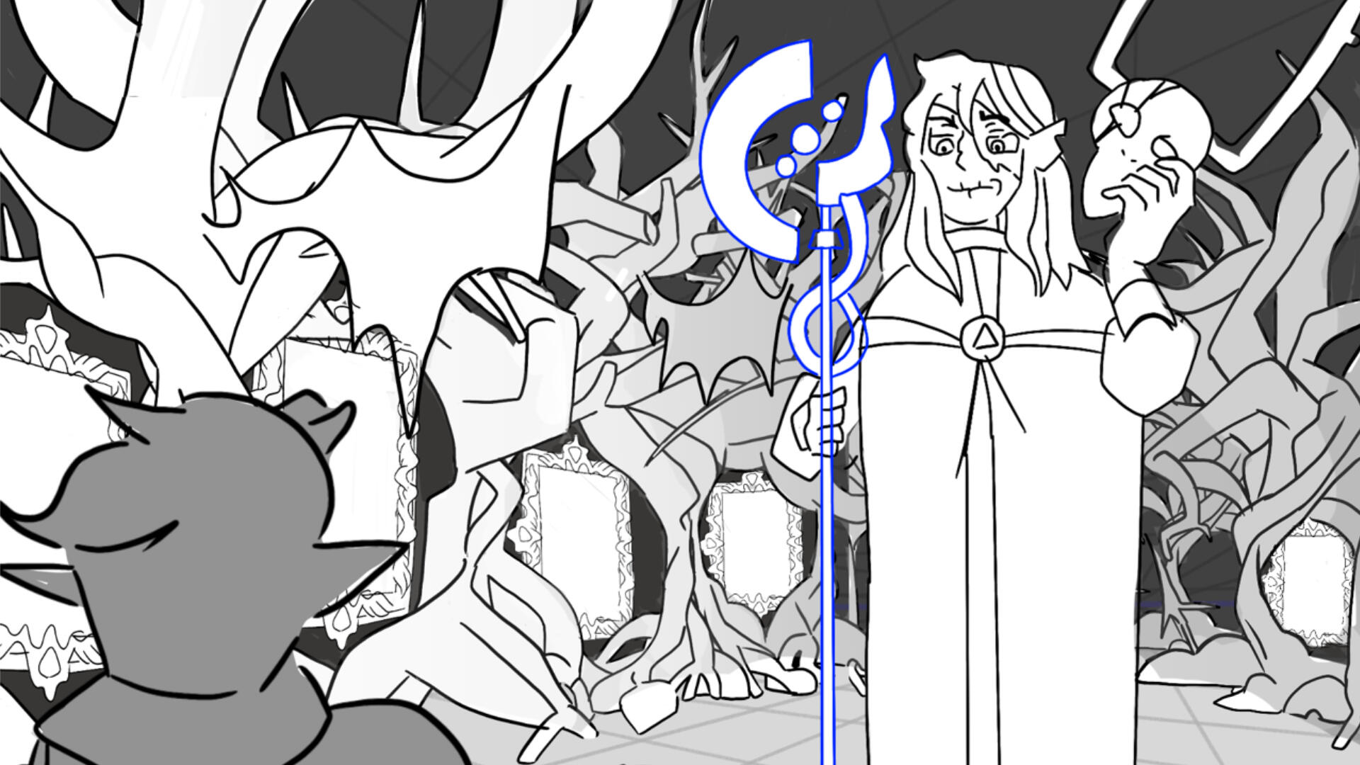 Animation layout created for a fan animated based off 'The Owl House' by Dana Terrace named 'Hunter's Nightmare'